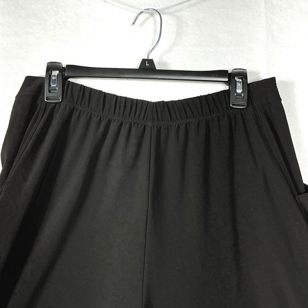 Sun Kim Size M Black Tulip Balloon Stacy Ankle Pants Stretch Travel Lagenlook - Picture 11 of 13